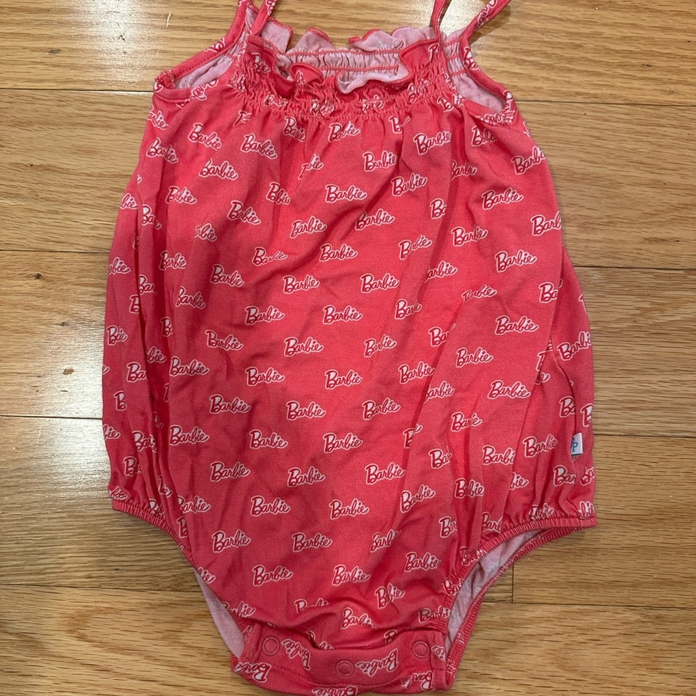 Posh Peanut Barbie Pink Baby Bubble Romper
